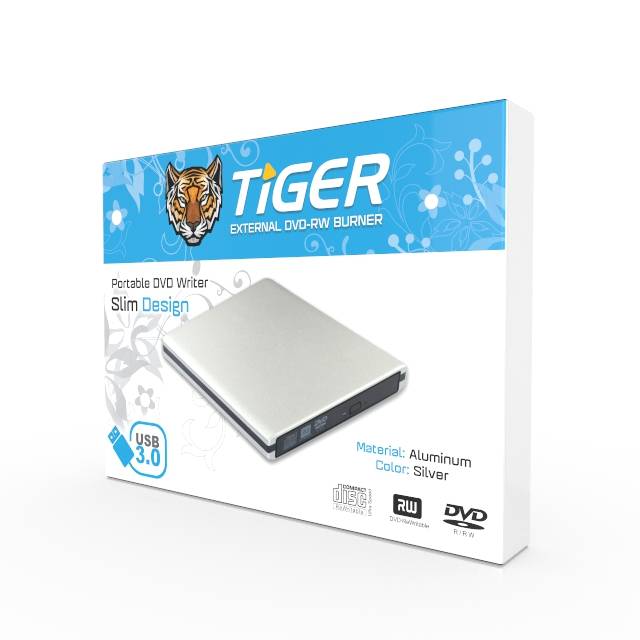 Tiger External DVD-RW Writer 4x USB 3.2 - 1
