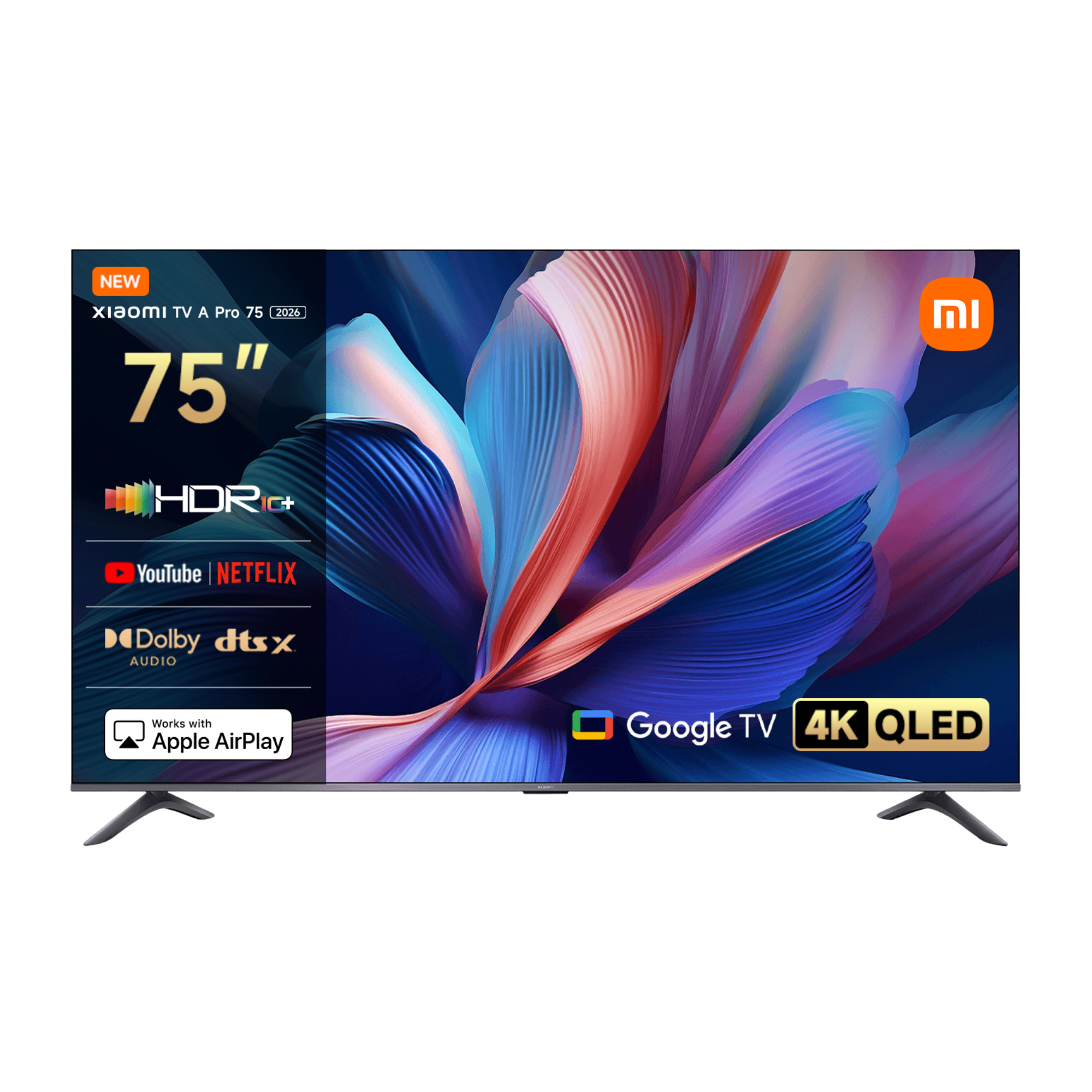 شاشة Xiaomi A Pro 75″ 3840x2160 60Hz 4K ذكية رمادي - 1