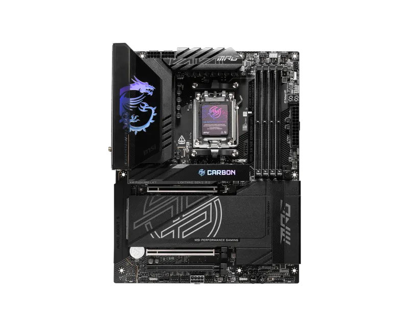 MSI MPG X870E Carbon WiFi AM5 ATX Motherboard - 1