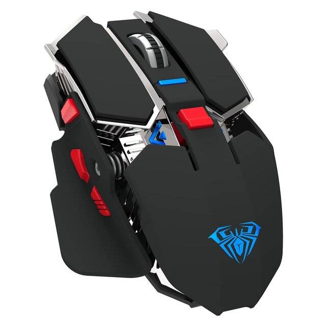 ماوس Aula SC300 3200 DPI لاسلكي RGB رمادي - 1