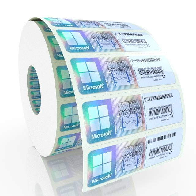 Microsoft Windows 10 & 11 Pro License Sticker - 1