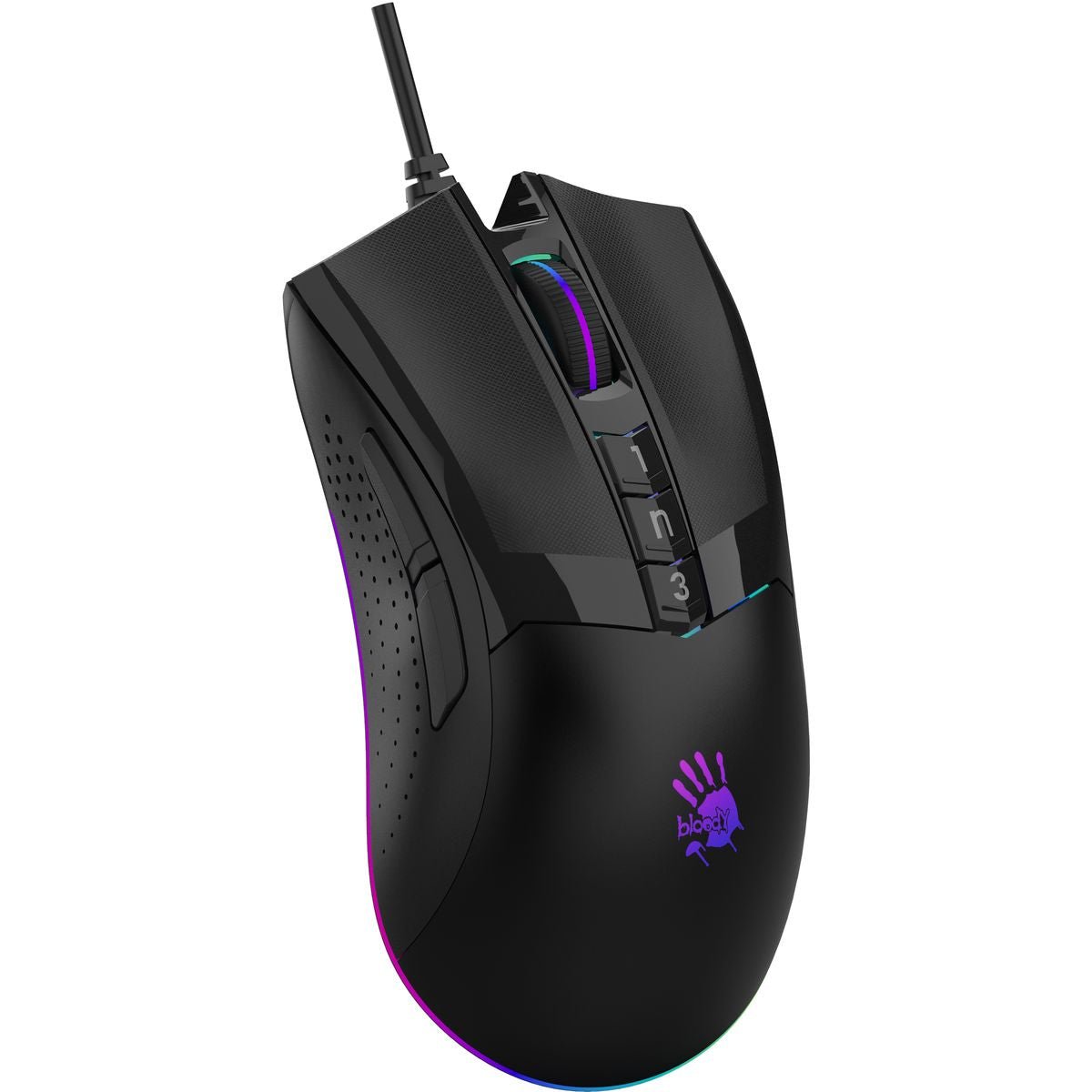 ماوس Bloody W90 Max 12000 DPI سلكي RGB أبيض - 1