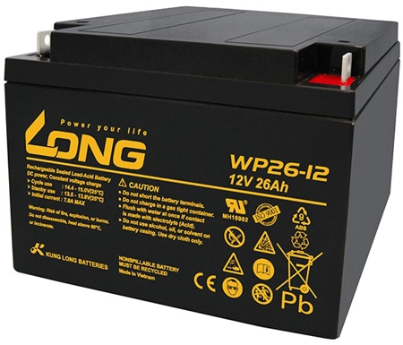 بطارية LONG WP26-12 Lead Acid 26Ah 312Wh - 1