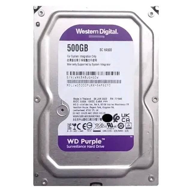 هارد WD Purple 500GB SATA 3.5″ داخلي - 1