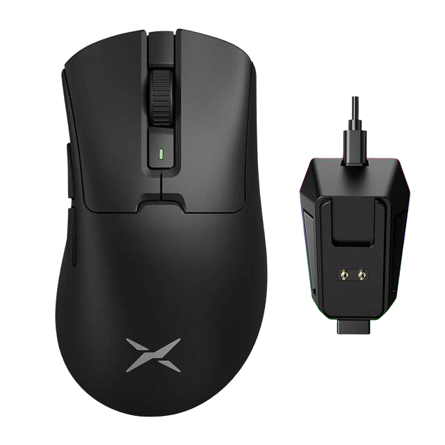Delux M900 Mouse Wireless Ergonomic RGB Black - 1