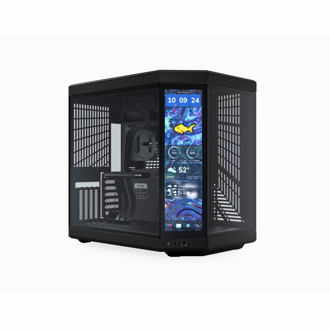 كيس HYTE Y70 Touch Infinite Mid-Tower ATX أسود زجاج بانوراما - 1