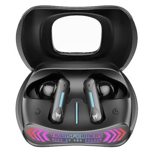 سماعات Transformers TF-T97 TWS بلوتوث 10mm درايفر مايكروفون RGB رمادي - 1