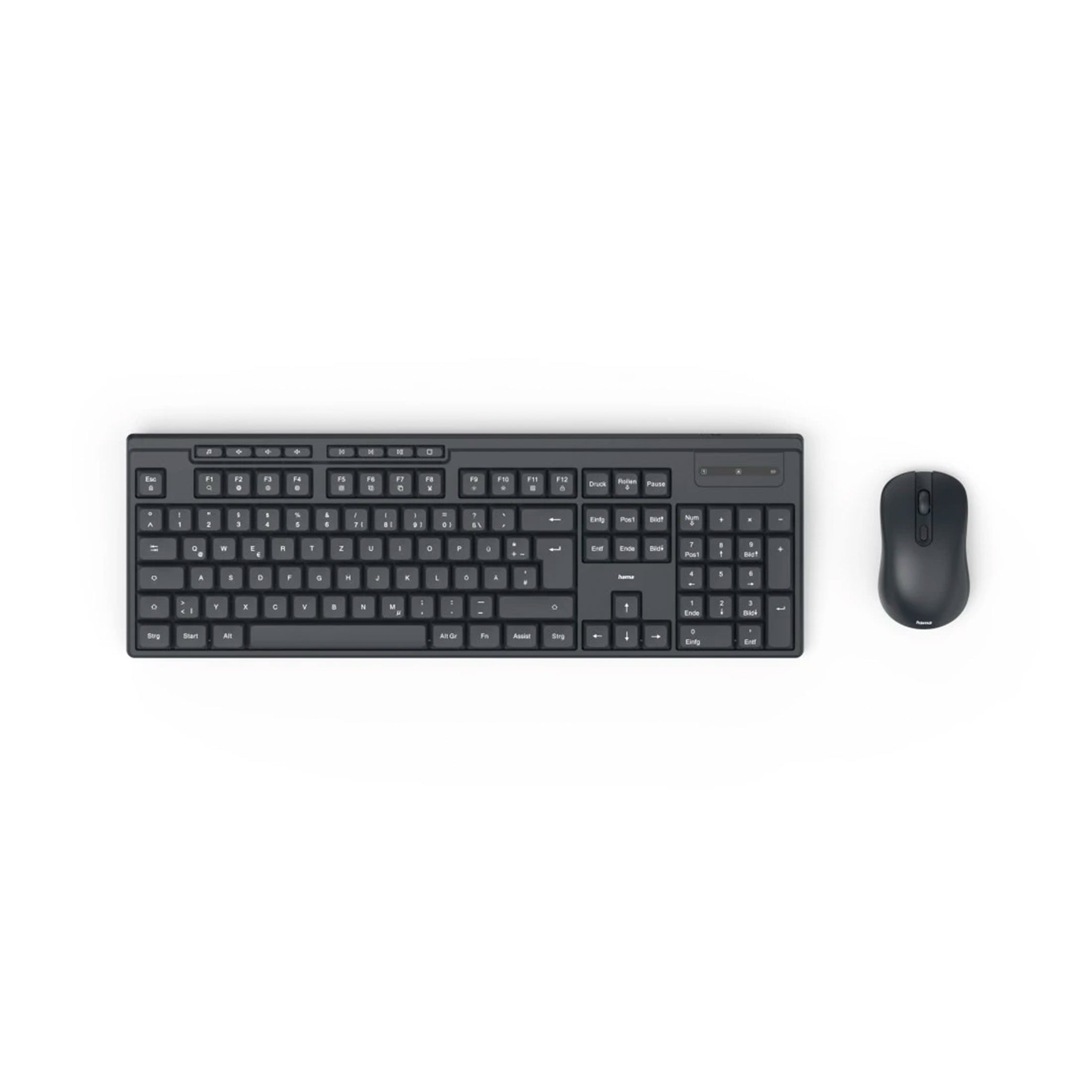 Hama WKM-200 Wireless Keyboard and Mouse Combo Black QWERTY US - 1