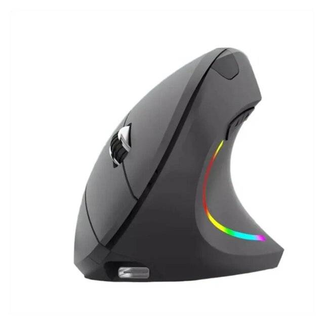 ماوس Jertech JR322 2400 DPI Dual-Mode لاسلكي عمودي أسود - 1