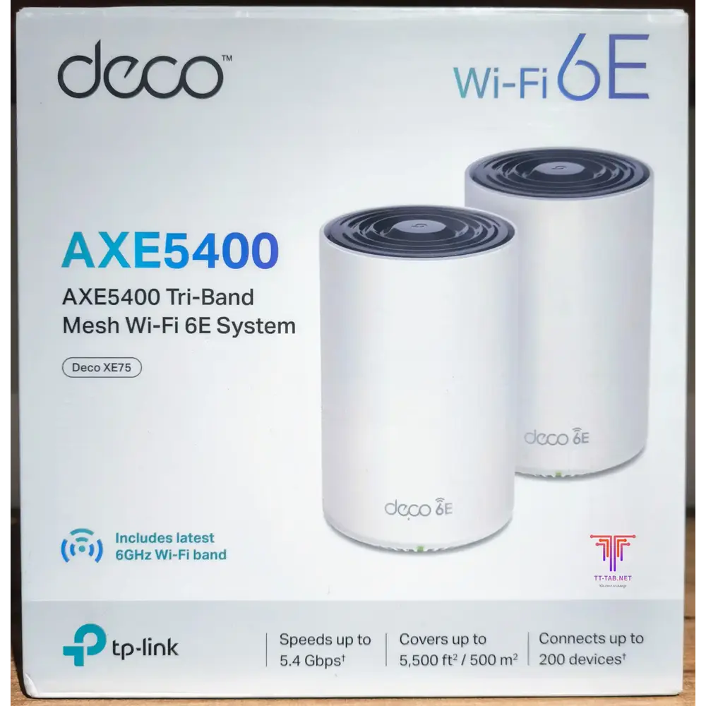 TP-Link Deco XE75 AXE5400 Tri-Band Mesh WiFi 6E System 2-Pack - 1
