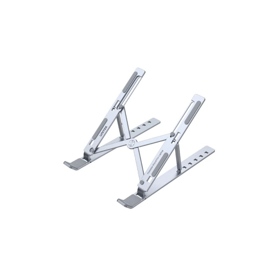 Unitek Foldable Adjustable Height Laptop Stand Silver - 1