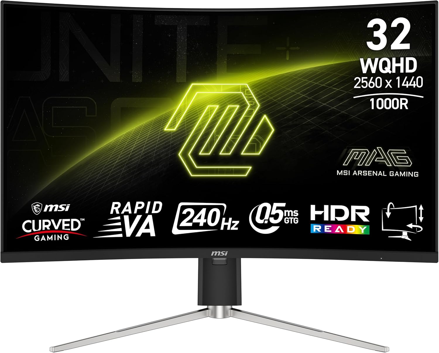 شاشة MSI MAG 325CQRXF 31.5″ 2560x1440 240Hz VA - 1