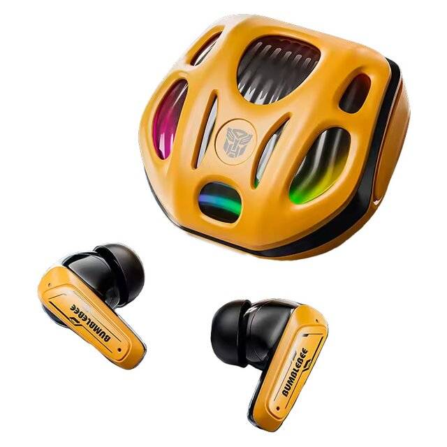 سماعات Transformers TF-T35 TWS بلوتوث 5.4 RGB أصفر - 1