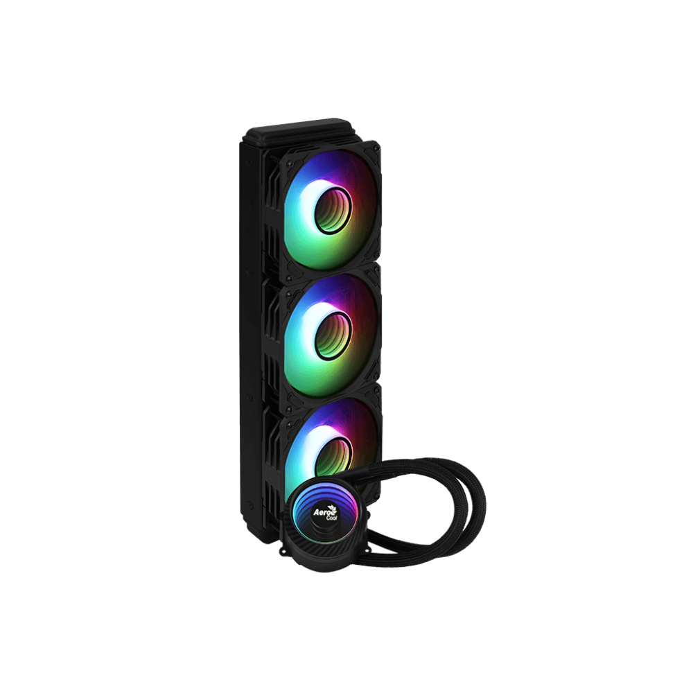 AeroCool Mirage L360 360mm AIO Liquid Cooler 550W TDP ARGB Black - 1
