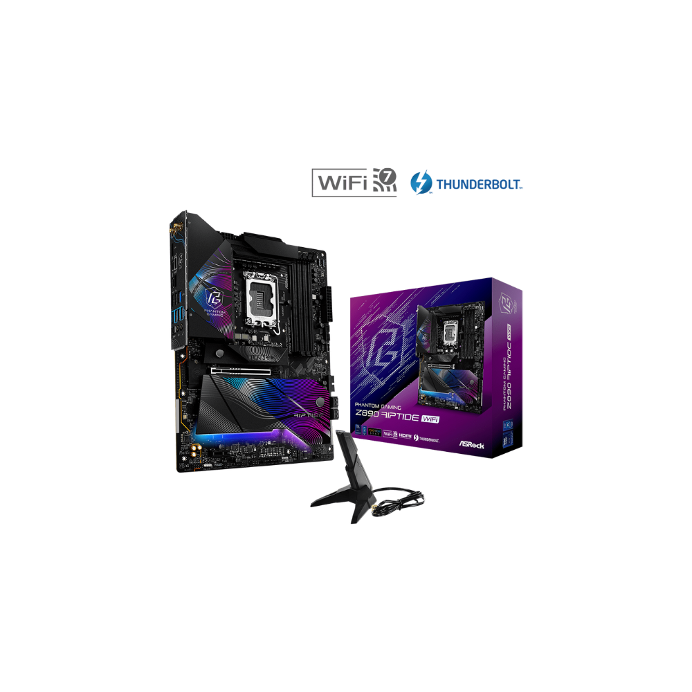 ASRock Riptide Z890 WiFi LGA1851 ATX DDR5 Motherboard - 1