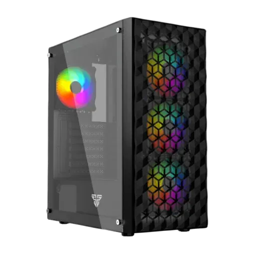 كيس Fantech CG83 Mid-Tower أسود - 1