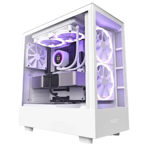 NZXT H5 Elite Edition Mid-Tower ATX Case White - 1