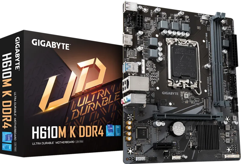 لوحة أم Gigabyte H610M-K H610 LGA1700 DDR4 Micro-ATX - 1