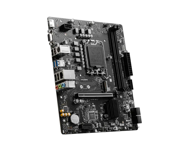 MSI PRO B760M-E Micro-ATX LGA1700 Motherboard - 1