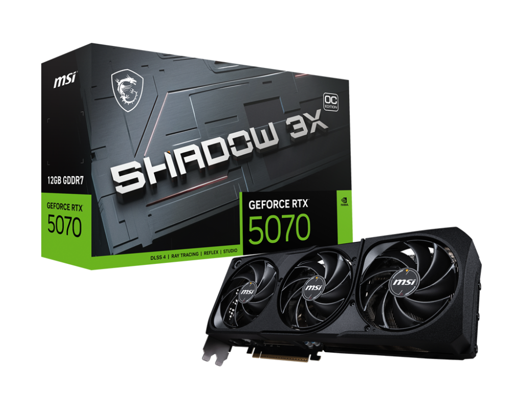 msi Msi Geforce Rtx 5070 Shadow 3x Oc 250W oc edition power: 250w