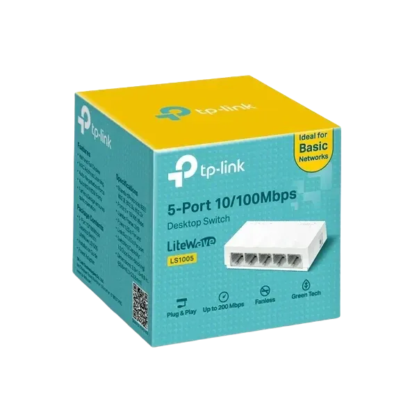 TP-Link LS1005 5-Port 1GbE Unmanaged Switch - 1