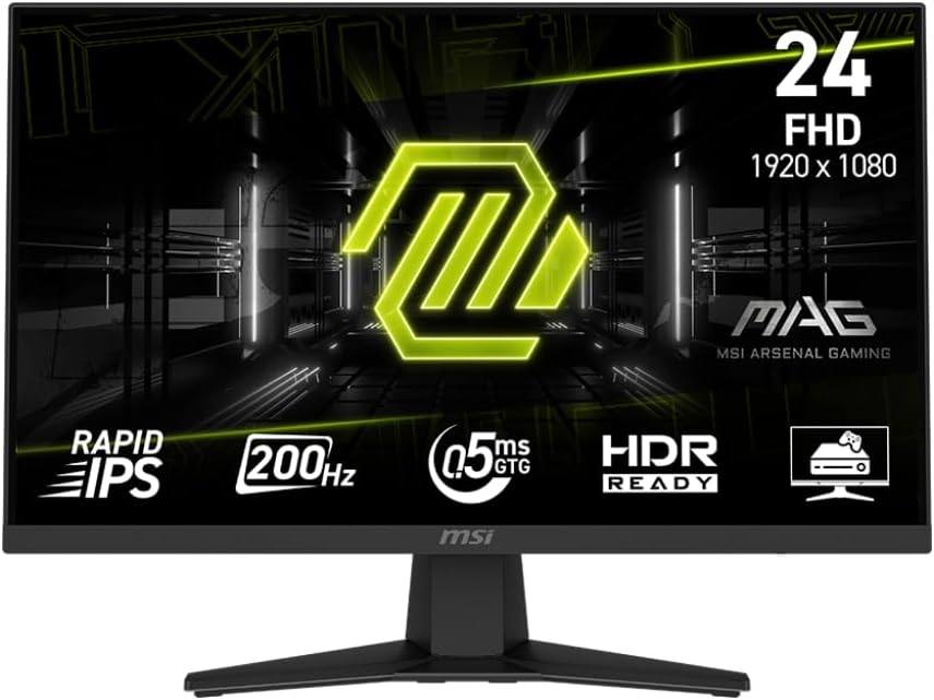 شاشة MSI MAG 244F 24″ 1920x1080 FHD 200Hz IPS - 1
