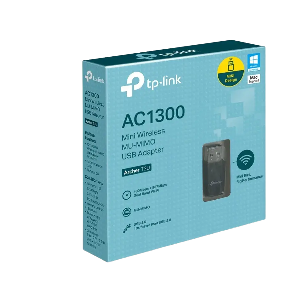 محول USB TP-Link Archer T3U Plus AC1300 USB-A - 1