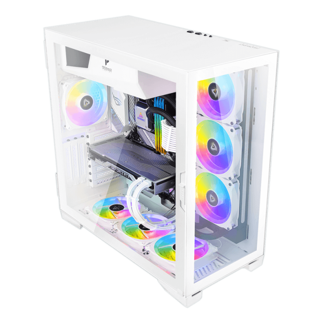 Antec P120 Crystal Mid-Tower ATX Case White Tempered Glass - 1