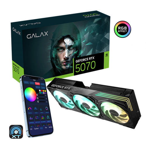 كارت شاشة Galax EX Gamer GeForce RTX 5070 12GB GDDR7 1-Click OC - 1