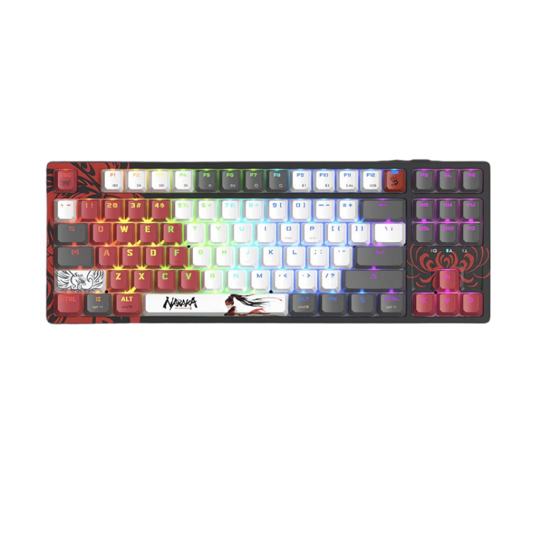 Bloody WS87 Naraka Mechanical Gaming Keyboard TKL RGB - 1
