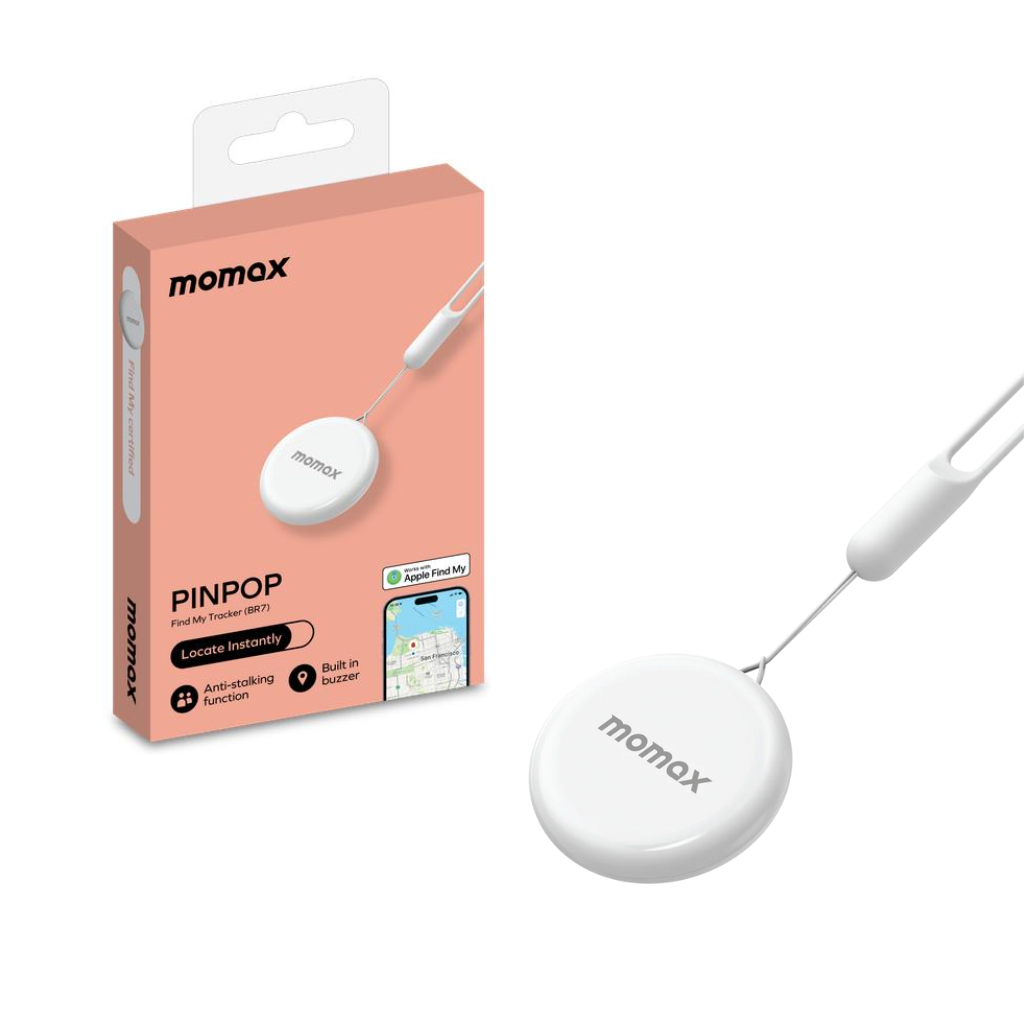 جهاز تتبع Momax Pin Pop BR7W بلوتوث أبيض - 1