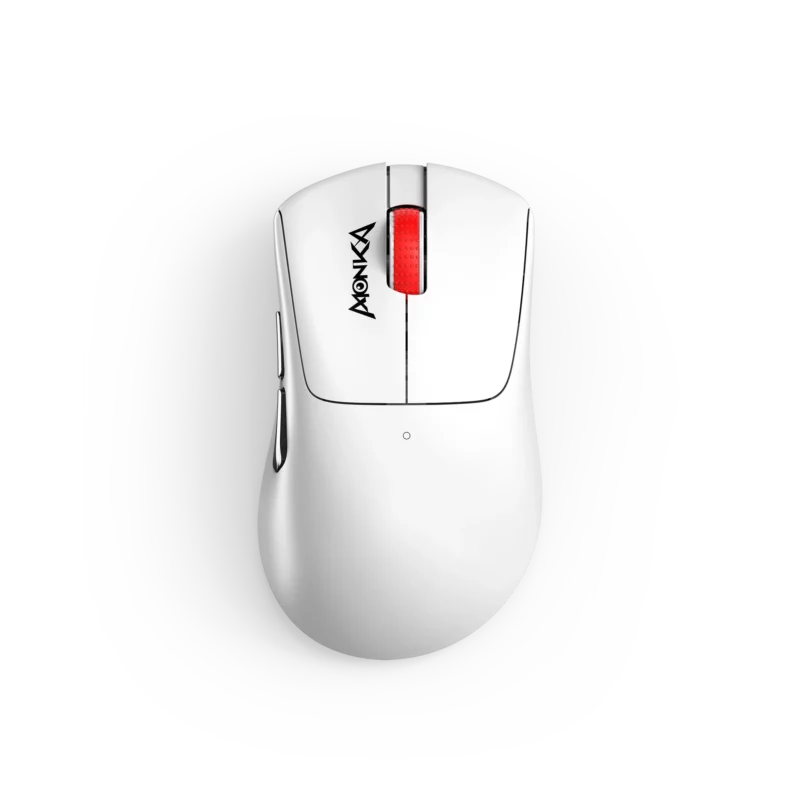 ماوس Monka Rapid G982W 12000 DPI لاسلكي أبيض 59g - 1