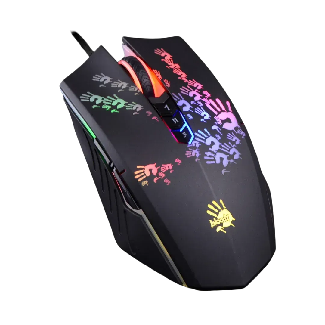 ماوس Bloody A60 Light Strike 6200 DPI USB أسود - 1