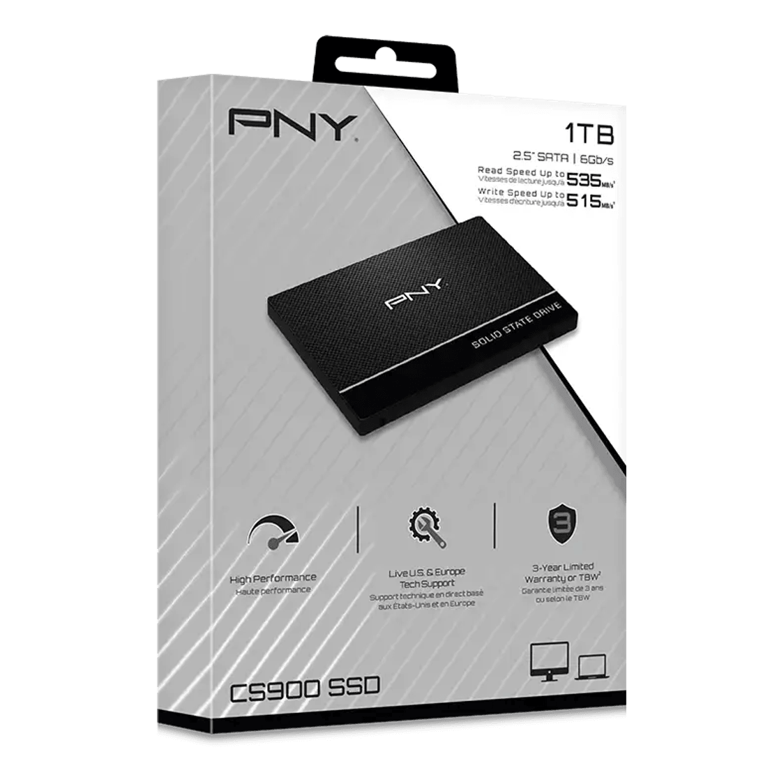PNY CS900 1TB SATA III 2.5″ Internal SSD - 1