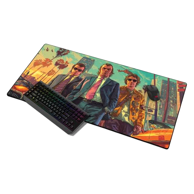 GTA 5 Mouse Pad 90cm x 45cm Large Gaming Mat - 1