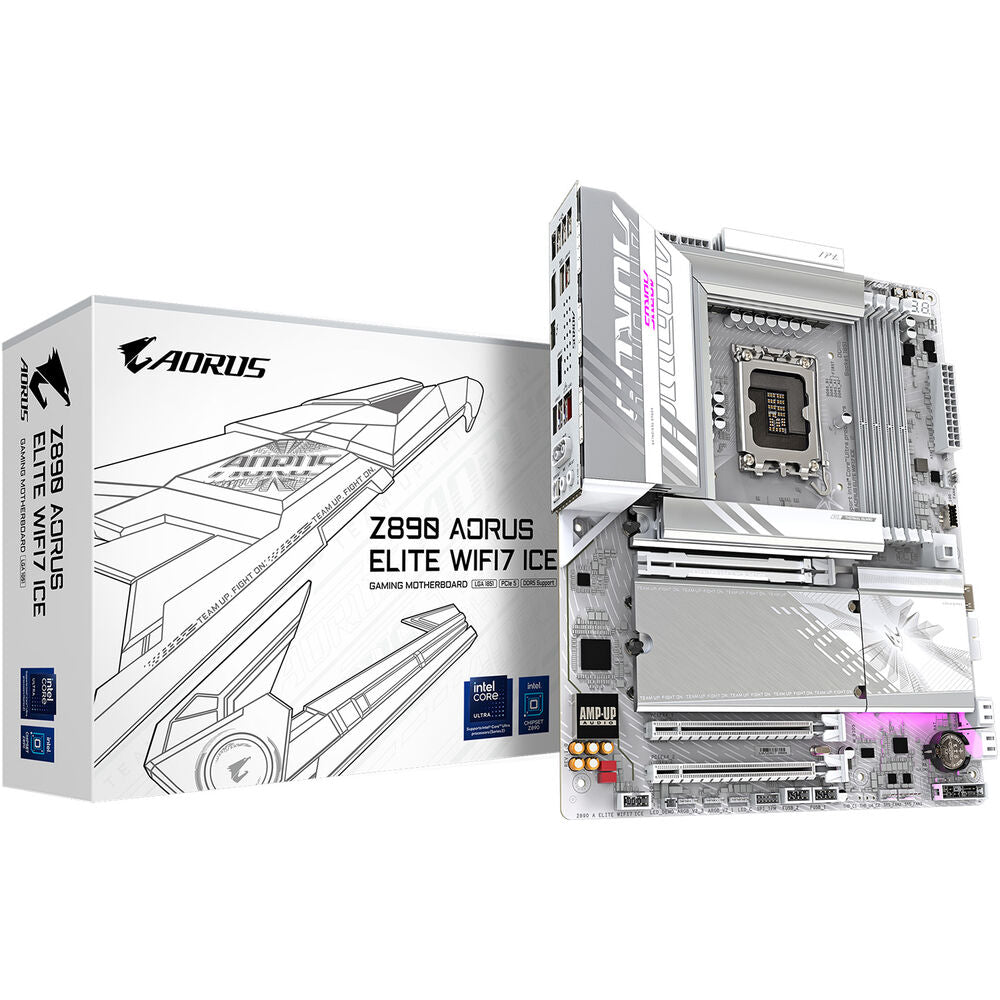 Gigabyte Aorus Elite Z890 LGA1851 ATX Motherboard DDR5 WiFi 7 Black - 1