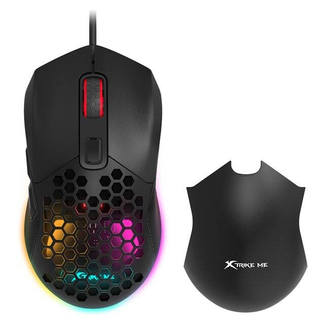 ماوس Xtrike Me GM-316 7200 DPI سلكي RGB أسود - 1