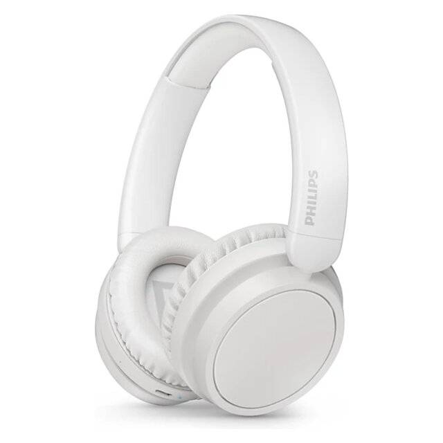 Philips 5000 Series TAH5209WT Over-Ear Bluetooth Headphones with Microphone White - 1