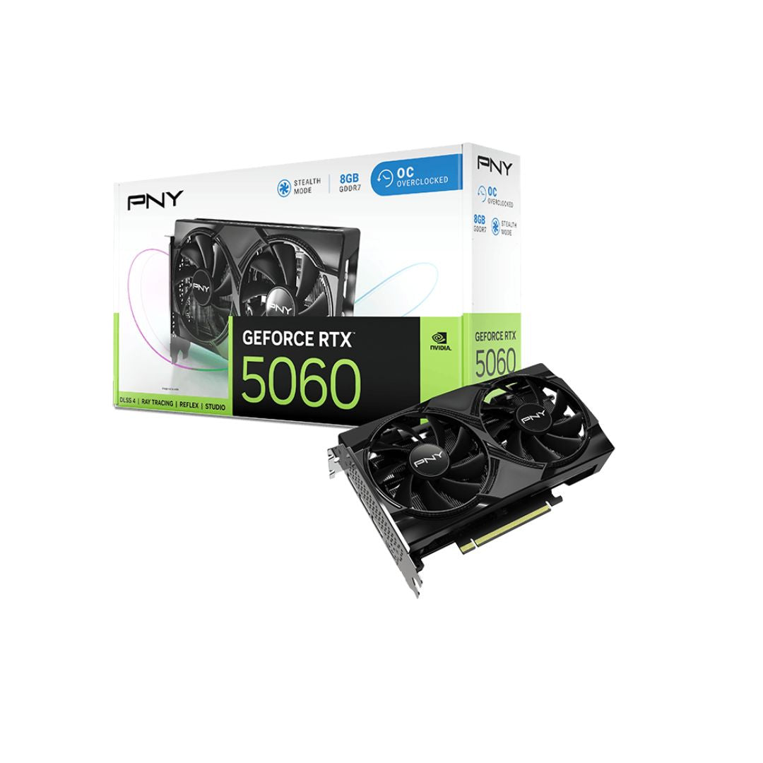 PNY GeForce RTX 5060 8GB GDDR7 Dual Fan OC Edition - 1
