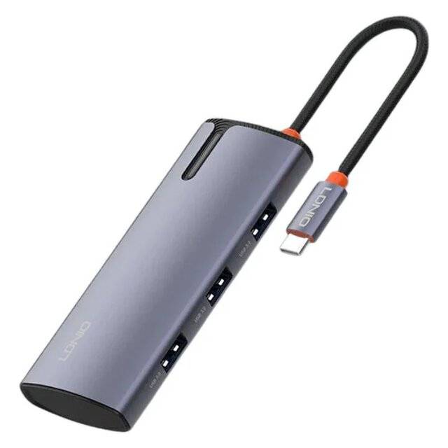 سويتش LDNIO DS-15U 5-Port USB 3.0 100W PD رمادي - 1