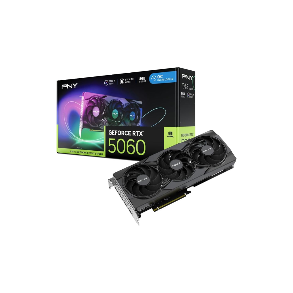 PNY GeForce RTX 5060 8GB GDDR7 Triple OC Edition - 1