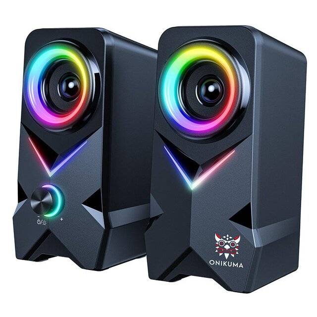 سبيكر Onikuma L2 2.0 قناة 3W Dual-Mode RGB أسود - 1