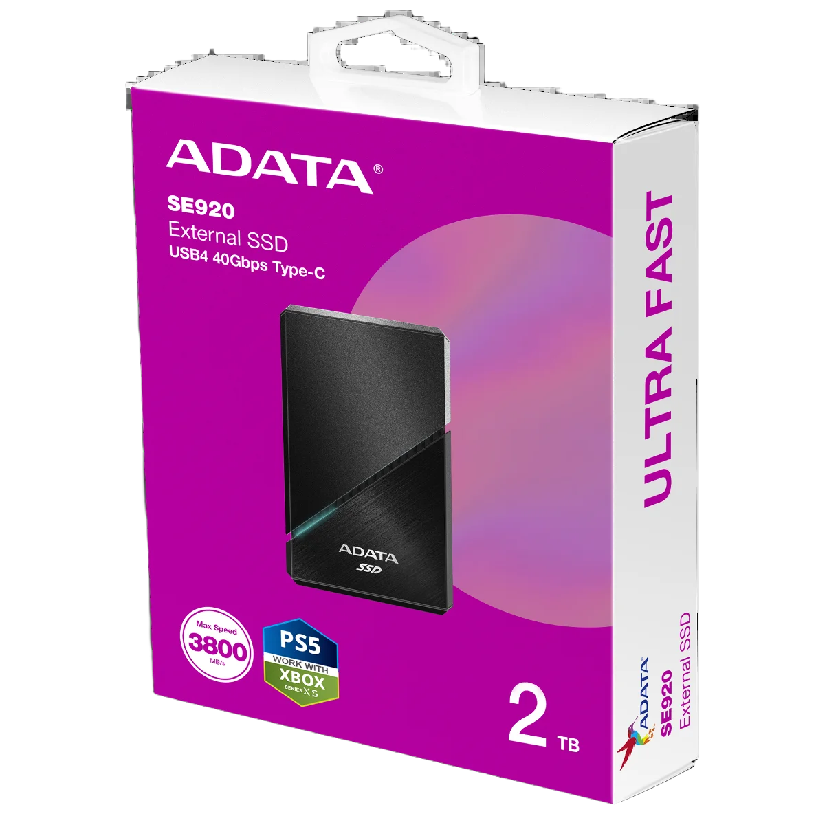 ADATA SE920 2TB USB4 External SSD - 1