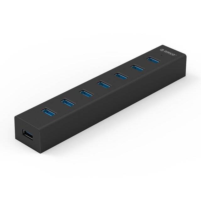 Orico H7013-U3 7-Port USB 3.0 USB Hub Black - 1