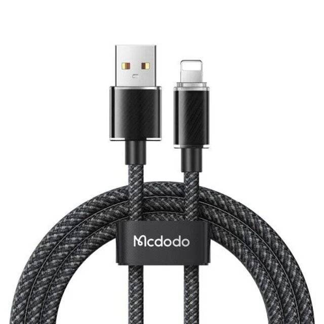 كيبل Mcdodo Dichromatic Series USB-A إلى Lightning 1.2m أسود - 1