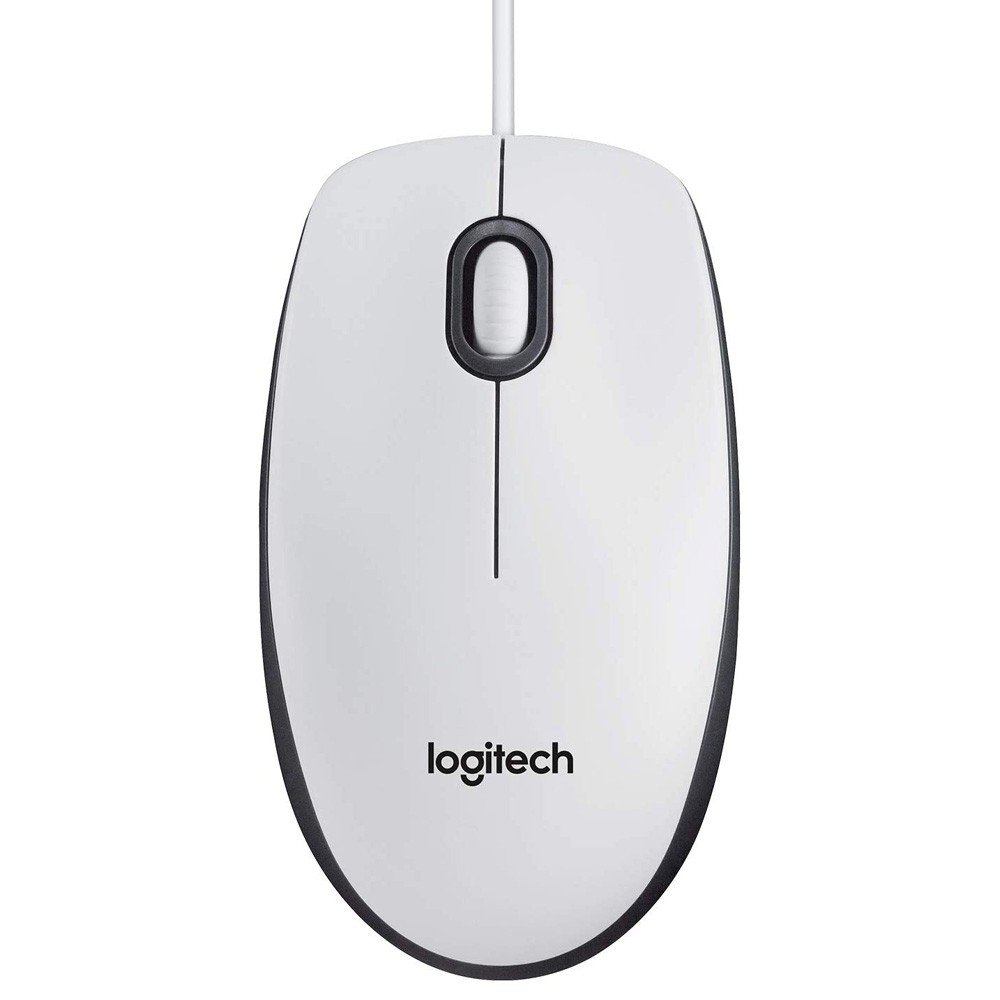 ماوس Logitech M100 1000 DPI USB أبيض - 1