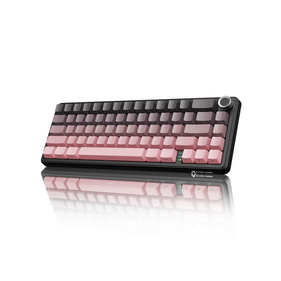 كيبورد Attack Shark X66 60% Blackberry Linear Tri-Mode RGB أسود - 1