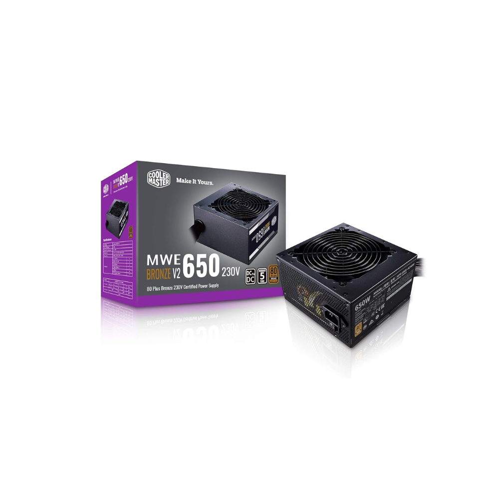 Cooler Master MWE Bronze V2 650W 80+ Bronze Non-Modular PSU - 1