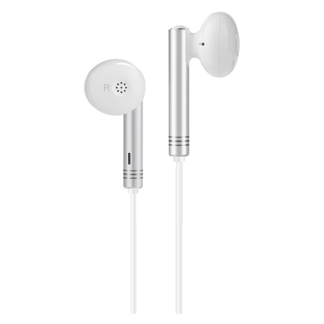 سماعات Hoco M22 Spirited Rhyme سلكي 3.5mm 14mm Driver أبيض مع مايك - 1