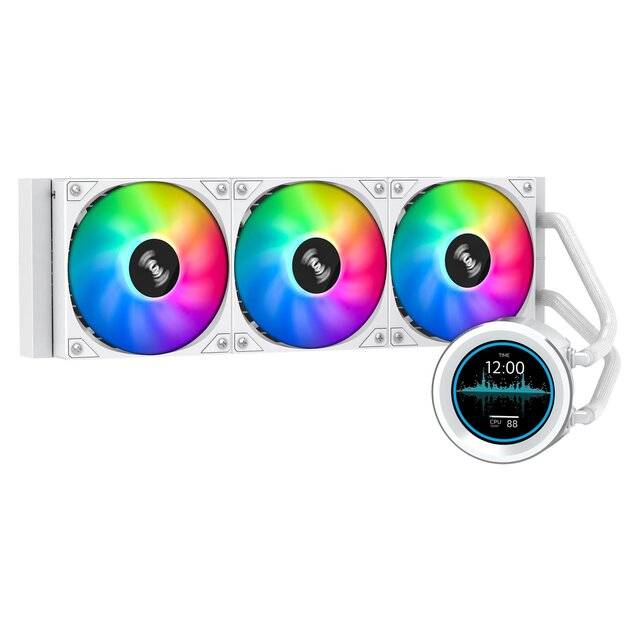 SAMA SM360 Pro AIO Liquid Cooler 360mm ARGB White - 1